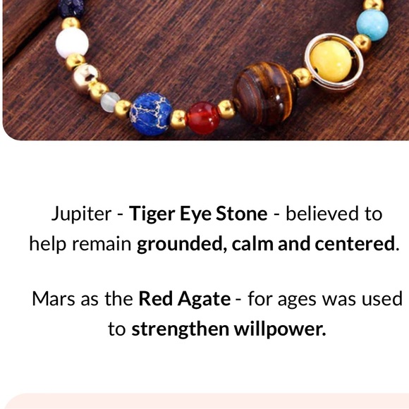 2/$20 • Solar System Bracelet Mindful Souls - Picture 6 of 8